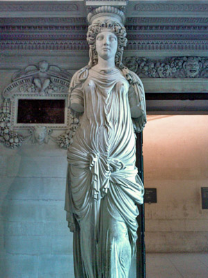 Кариатида, поддерживающая трибуну (Лувр, Шведский зал, 1548-1562)