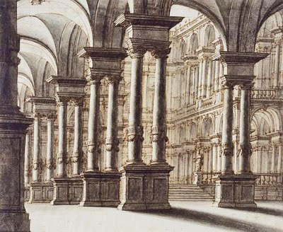 Эскиз театральной декорации Фердинандо Бибиены