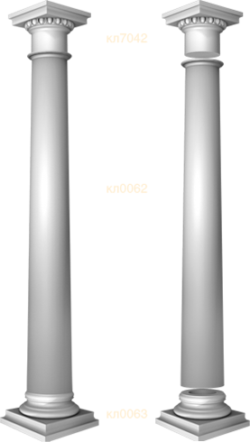 Фасадный декор: Колонна в сборе скл7100