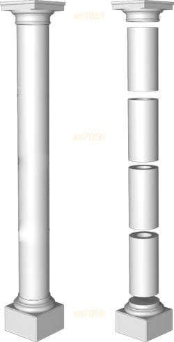 Фасадный декор: Колонна в сборе скл7120