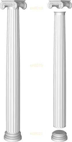 Фасадный декор: Колонна в сборе скл8040