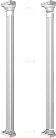 Фасадный декор: Полуколонна в сборе спк7010
