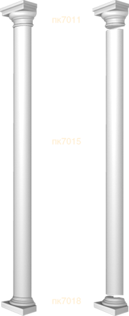 Фасадный декор: Полуколонна в сборе спк7020