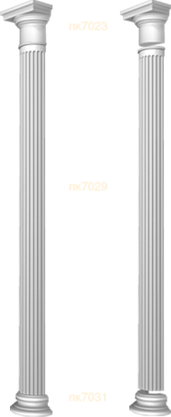 Фасадный декор: Полуколонна в сборе спк7030