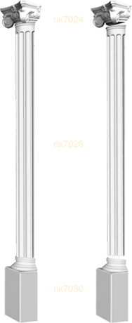 Фасадный декор: Полуколонна в сборе спк7040