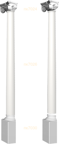 Фасадный декор: Полуколонна в сборе спк7050