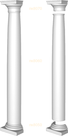 Фасадный декор: Полуколонна в сборе спк8010