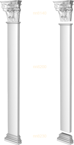 Фасадный декор: Пилястра в сборе спп8060