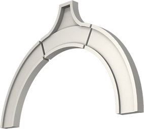 Фасадный декор: Арка А-005/720/1