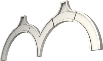 Фасадный декор: Арка А-005/720/2