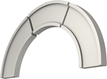 Фасадный декор: Арка А-007/580 3 cегмента