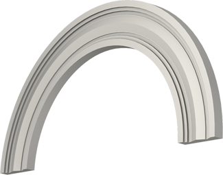 Фасадный декор: Арка А-012/368 2 cегмента