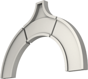 Фасадный декор: Арка А-014/517/1