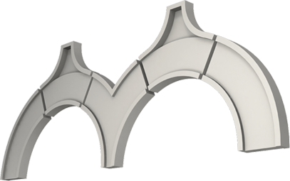 Фасадный декор: Арка А-014/517/2