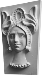 Фасадный декор: Барельеф "Девушка 1" (Изд. №35)