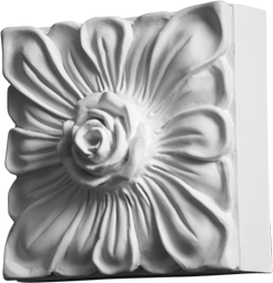 Фасадный декор: Барельеф Цветок мал (Изд. №19)