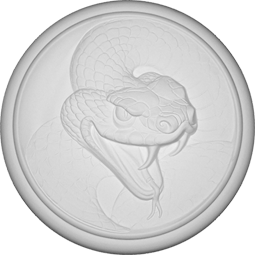 Фасадный декор: Барельеф "Змея"