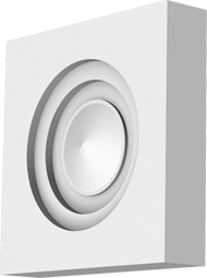 Фасадный декор: Угловая розетка УР-001