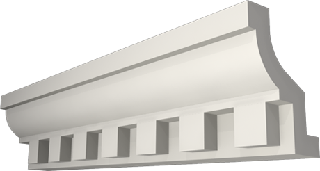 Фасадный декор: Карниз К-034