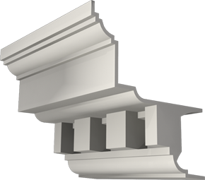 Фасадный декор: Карниз К-043