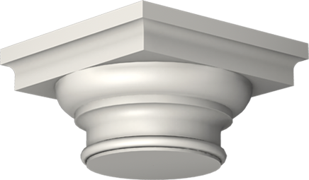 Фасадный декор: Капитель колонны К-701/1 (200 мм) (К)