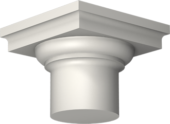 Фасадный декор: Капитель колонны К-702/1 (220 мм) (К)