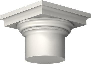 Фасадный декор: Капитель колонны К-702/3 (220 мм) (К)