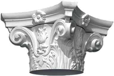 Фасадный декор: Капитель колонны К-702/5 (220 мм) (К)