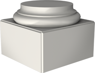 Фасадный декор: База колонны К-705/8 (350 мм) (К)