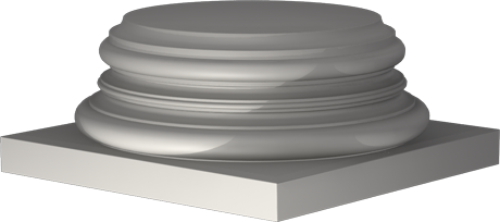 Фасадный декор: База колонны КЛ-8043 (Е)