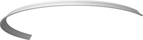 Фасадный декор: Карниз радиусный КР-011 (37 cегментов)