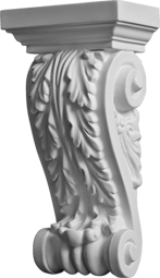 Фасадный декор: Консоль "листок" КС-012