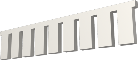 Фасадный декор: Молдинг М-123