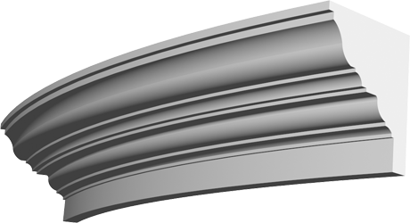 Фасадный декор: Молдинг радиусный МР-027 (1 cегм)