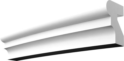 Фасадный декор: Молдинг радиусный МР-040 (1 cегм)