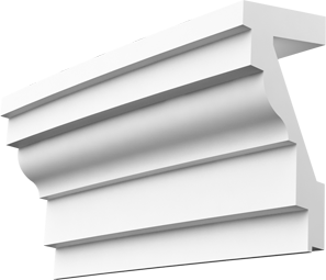 Фасадный декор: Молдинг радиусный МР-050 (1 cегм)