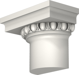 Фасадный декор: Капитель полуколонны ПК-702/2 (К)