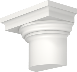 Фасадный декор: Капитель полуколонны ПК-702/3 (К)