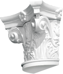 Фасадный декор: Капитель полуколонны ПК-702/5 (К)