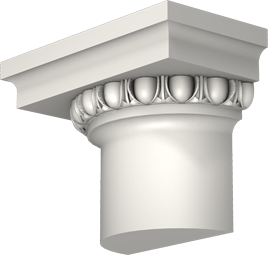 Фасадный декор: Капитель полуколонны ПК-704/2 (К)