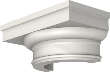 Фасадный декор: Капитель полуколонны ПК-705/1