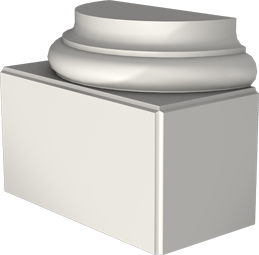 Фасадный декор: База полуколонны ПК-705/8