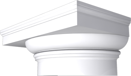 Фасадный декор: Капитель полуколонны (пк8034) ПК-8013 (Е)