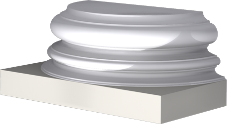 Фасадный декор: База полуколонны (пк8015) ПК-8021 (Е)