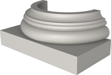 Фасадный декор: База полуколонны (пк8013) ПК-805 (Е)