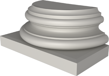 Фасадный декор: База полуколонны (пк8021) ПК-810 (Е)