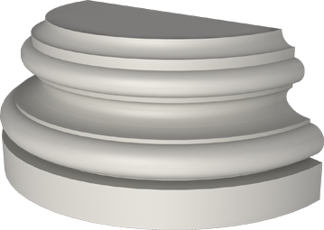 Фасадный декор: База полуколонны ПК-812 (Е)