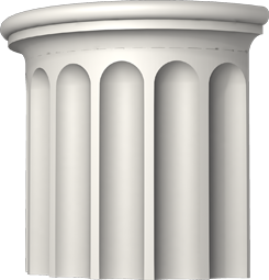 Фасадный декор: Ствол полуколонны (верхняя часть) ПК-818 (Е)