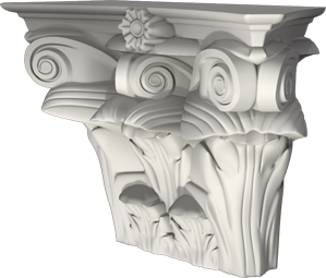Фасадный декор: Капитель пилястры ПП-800 (Е)