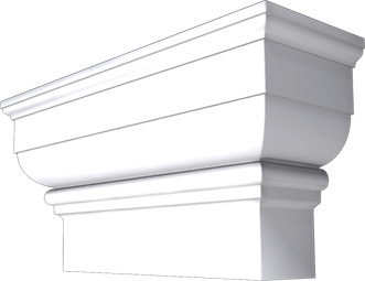 Фасадный декор: Капитель пилястры ПП-801 (Е)